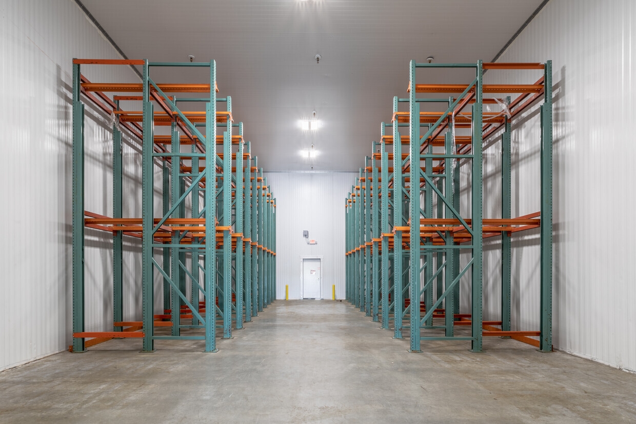 Freezer building dock doors